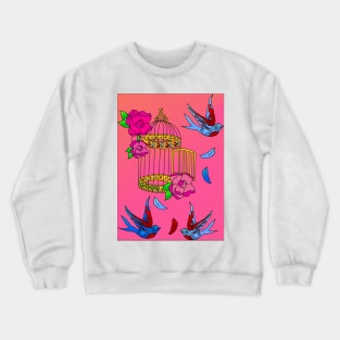 Birds 1114 (Style:2) Crewneck Sweatshirt